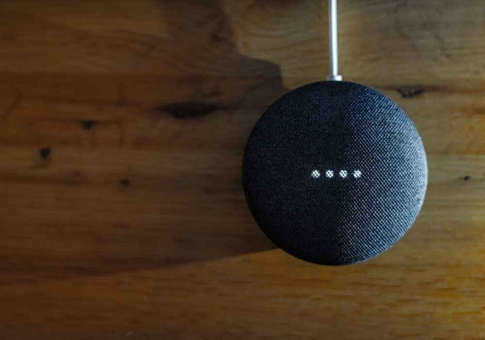 blue ball on a wooden surface