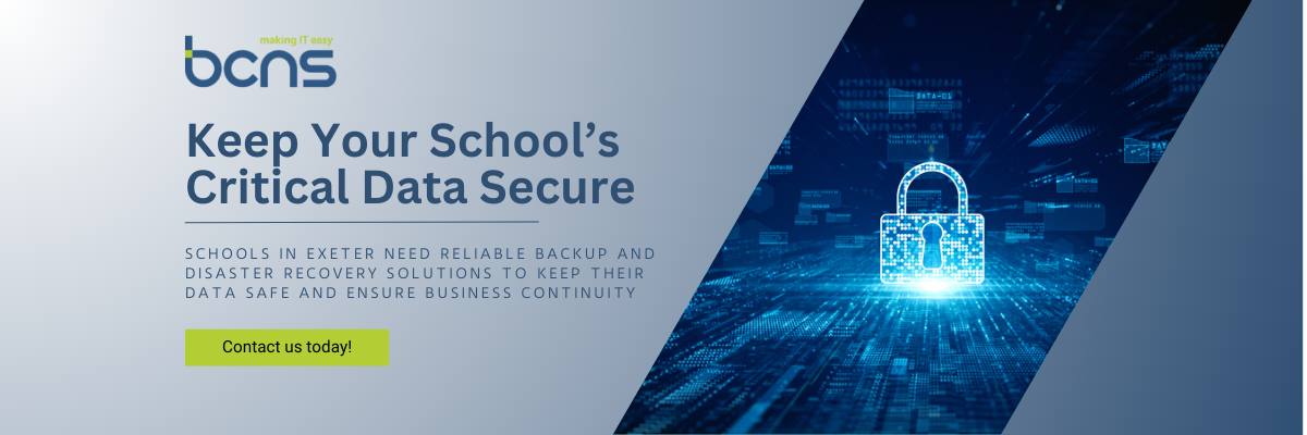 With cyber threats and system failures on the rise, having a reliable backup and disaster recovery strategy is essential for protecting student and staff data.  At BCNS, we specialise in IT support for schools that includes BCDR supported by Veeam. 

We help you implement the best backup solutions to keep your data secure.

Contact us today for a free IT consultation and ensure your school is protected.