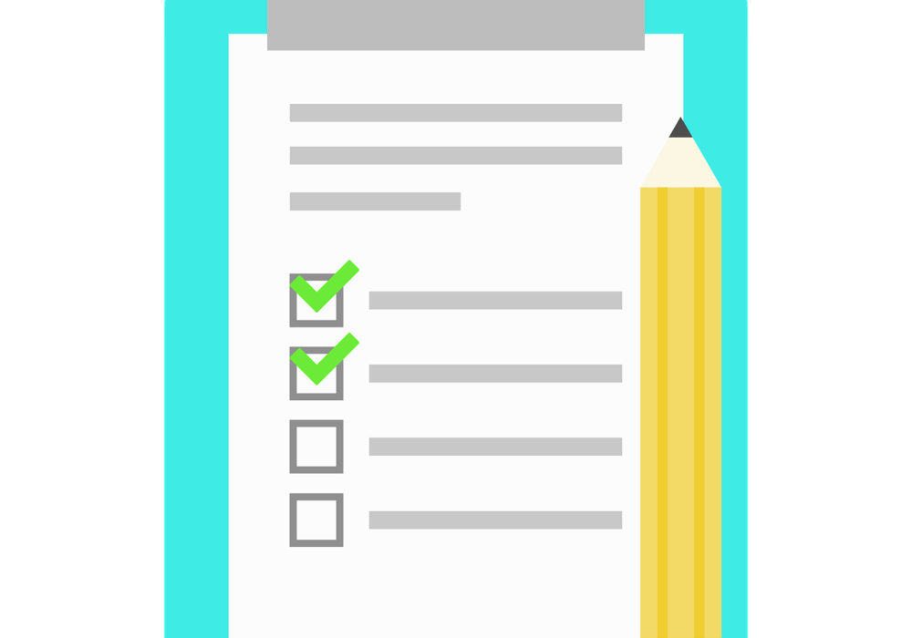 Free list notes icon illustration
