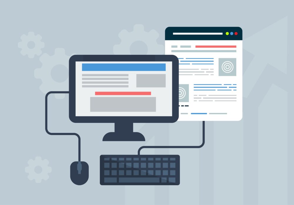 Free web design user interface website illustration